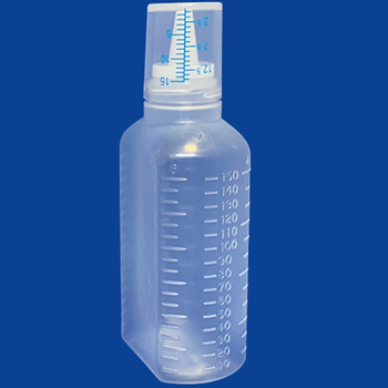 診療化成 カップ付ボトル無地 150ml 307044 1セット(100本)