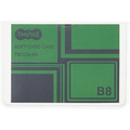 TANOSEE ソフトカードケース B8 半透明(梨地クリア) 再生オレフィン製 1セット(20枚)