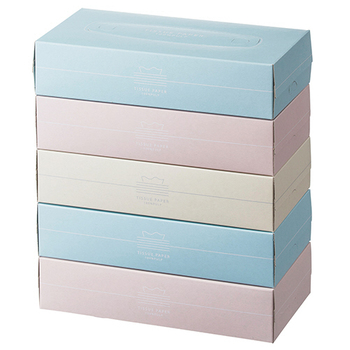 スバル紙販売 ティッシュペーパー Pastel 150組/箱 1セット(60箱:5箱×12パック)