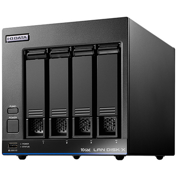 アイオーデータ 10GbE&マルチギガビット対応 Linuxベース 4ドライブNAS 4TB HDL4-XA4 1台