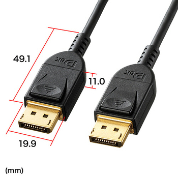 サンワサプライ DisplayPortケーブル(Ver1.4) ブラック 1.5m(RoHS指令10準拠) KC-DP1415 1本
