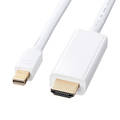 サンワサプライ ミニDisplayPort-HDMI変換ケーブル ホワイト 1m KC-MDPHDA10 1本