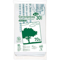 TANOSEE リサイクルポリ袋(エコデザイン) 乳白半透明 70L 1パック(30枚)