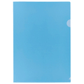 TANOSEE カラークリアホルダー 薄型エコノミータイプ A4 ブルー 厚さ0.15mm 1パック(10枚)