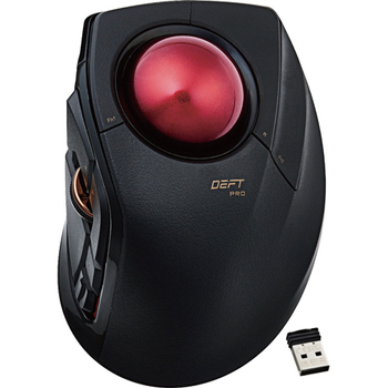 エレコム トラックボール DEFT PRO(人差し指操作タイプ) ブラック M-DPT1MRBK 1個
