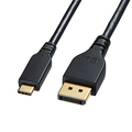 サンワサプライ TypeC-DisplayPort変換ケーブル(双方向) ブラック 3m KC-ALCDPR30 1本
