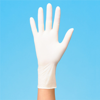 川西工業 ニトリル 使いきり手袋 粉なし SS ホワイト #2060 1箱(250枚)