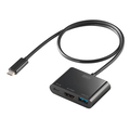 サンワサプライ USB Type C-HDMI変換アダプタ(4K・PD対応・USBハブ付) AD-ALCPHDPD02 1個