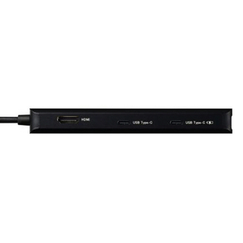 エレコム ドッキングステーション スリムタイプ 6in1 ブラック DST-C30BK 1個