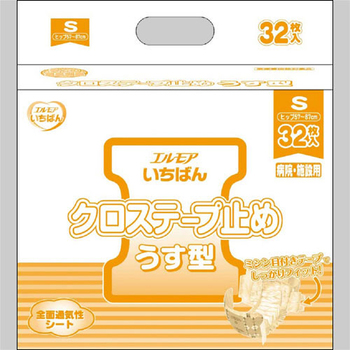 カミ商事 エルモア いちばん クロステープ止めうす型 S 1パック(32枚)