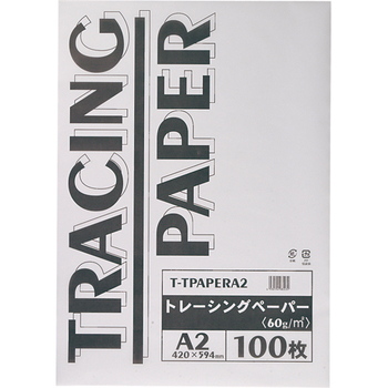 TANOSEE トレーシングペーパー60g A2 1パック(100枚)