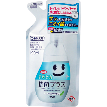 ライオン ルック まめピカ 抗菌プラス トイレのふき取りクリーナー つめかえ用 190ml TSHKPT 1個