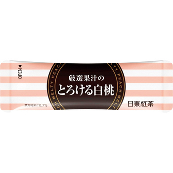 日東紅茶 厳選果汁のとろける白桃 スティック 1パック(10本)