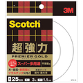 3M スコッチ 超強力両面テープ プレミアゴールド (スーパー多用途) 25mm×3m SPS-25 1セット(10巻)