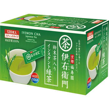 宇治の露製茶 伊右衛門 粉末茶入インスタント緑茶 スティック 0.8g 1箱(120本)