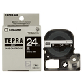 キングジム テプラ PRO テープカートリッジ ビビッド 24mm 黒/白文字 SD24K 1個