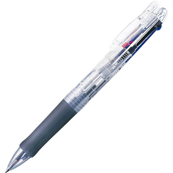 ゼブラ 3色油性ボールペン クリップ-オンG 3C 0.7mm (軸色:透明) B3A3-C 1本
