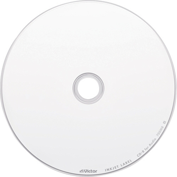 JVC 音楽用CD-R 80分 1-48倍速対応 ホワイトワイドプリンタブル 5mmスリムケース AR80FP20J1 1パック(20枚)