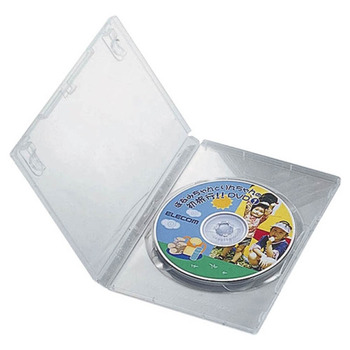 エレコム DVDトールケース 1枚収納 クリア CCD-DVD03CR 1パック(10枚)