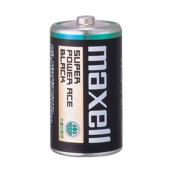 マクセル マンガン乾電池 BLACK 単1形 R20PU(BN) 2P 1セット(20本:2本×10パック)