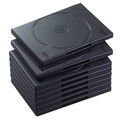 エレコム DVDトールケース 2枚収納 ブラック CCD-DVD06BK 1パック(10枚)