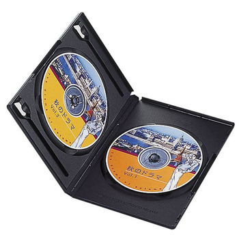 エレコム DVDトールケース 2枚収納 ブラック CCD-DVD06BK 1パック(10枚)