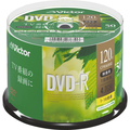 JVC 録画用DVD-R 120分 1-16倍速 ホワイトワイドプリンタブル スピンドルケース VHR12JP50SJ1 1パック(50枚)