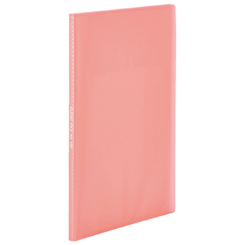 TANOSEE 環境にやさしいクリアファイル(植物由来原料配合) A4タテ 10ポケット 背幅11mm ピンク 1冊