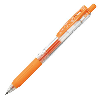 ゼブラ ジェルボールペン サラサクリップ 0.5mm オレンジ JJ15-OR 1本