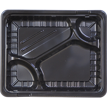エフピコ MSD箱弁 24-20-1 本体 黒 1パック(50個)