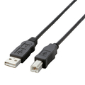 エレコム 環境対応USB2.0ケーブル (A)オス-(B)オス ブラック 1.5m RoHS指令準拠(10物質) USB2-ECO15 1本