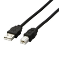 エレコム 環境対応USB2.0ケーブル (A)オス-(B)オス ブラック 3.0m RoHS指令準拠(10物質) USB2-ECO30 1本