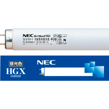 ホタルクス(NEC) 蛍光ランプ ライフルックHGX 直管グロースタータ形 20W形 3波長形 昼光色 業務用パック FL20SSEX-D/18-X 1パック