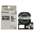 キングジム テプラ PRO テープカートリッジ 6mm 透明/黒文字 ST6K 1個