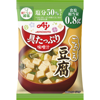 味の素 「具たっぷり味噌汁」減塩 豆腐 11.4g 1セット(10食)