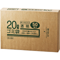 クラフトマン 業務用透明 メタロセン配合厚手ゴミ袋 20L BOXタイプ HK-82 1箱(50枚)