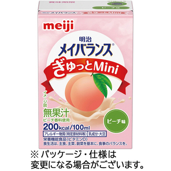 明治 メイバランスぎゅっとMini ピーチ味 100mL 紙パック 1ケース(24本)