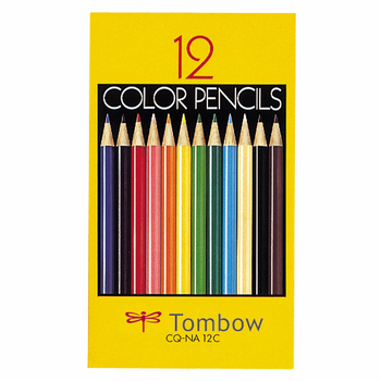 トンボ鉛筆 色鉛筆 紙箱 12色(各色1本) CQ-NA12C 1セット(12箱)