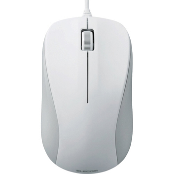 エレコム USB光学式マウス 3ボタン Mサイズ ホワイト RoHS指令準拠(10物質) M-K6URWH/RS 1セット(5個)