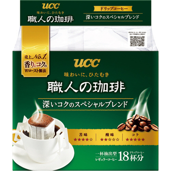 UCC 職人の珈琲 ドリップコーヒー 深いコクのスペシャルブレンド 7g 1パック(18袋)