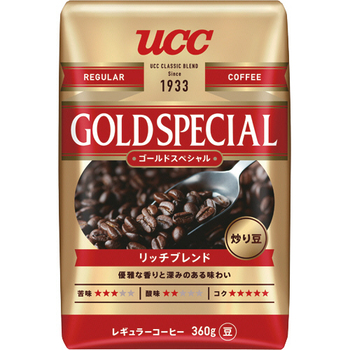 UCC ゴールドスペシャル リッチブレンド 360g(豆) 1袋