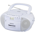オーム電機 AudioComm CDラジオカセットレコーダー ホワイト RCD-590Z-W 1台