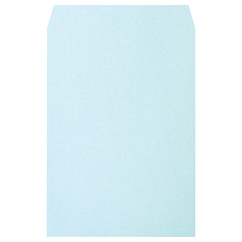 ハート 透けないカラー封筒 ワンタッチテープ付 角2 パステルブルー 100g/m2 〒枠なし XEP471 1セット(500枚:100枚×5パック)