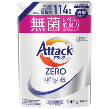 花王 アタックZERO つめかえ用 1140g 1個