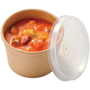 シモジマ HEIKO 食品容器 未晒フードカップ 深型 本体 350mL #004500002 1パック(25個)