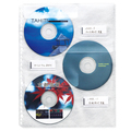 ライオン事務器 CD・DVDポケット A4タテ 2・4・30穴 片面3ポケット CD-PT3 1パック(5枚)