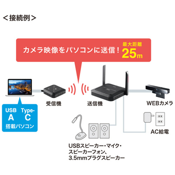 サンワサプライ WEBカメラ無線化キット CMS-EXW01 1個