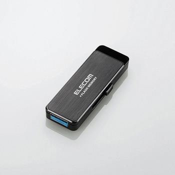 エレコム USB3.0ハードウェア暗号化USBメモリ 16GB ブラック MF-ENU3A16GBK 1個