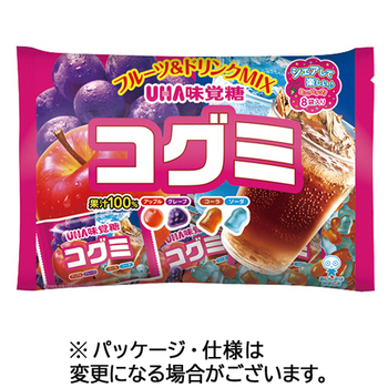 UHA味覚糖 コグミ ファミリーパック 128g 1セット(24袋:8袋×3パック)