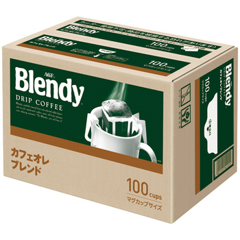 味の素AGF ブレンディ レギュラーコーヒー ドリップパック カフェオレ・ブレンド 1箱(100袋)